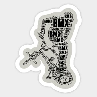 BMX  Bmxer  Retro Freestyle Bmx Sticker